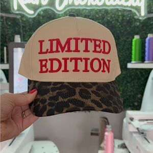 LIMITED EDITION - Leopard Vintage Trucker Hat - Embroidered